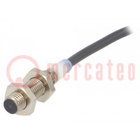 Sensor: inductief; OUT: 2 NC-kabels; 0÷2mm; 12÷24VDC; M8; IP67