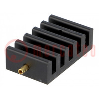 Heatsink: extruded; grilled; TO218,TO220,TO247,TO248,TO3P; black