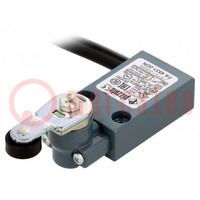 Limit switch; roller lever; NO + NC; 4A; max.250VAC; lead 2m; 20mm