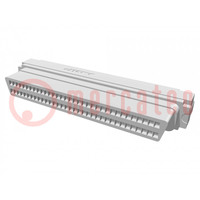 Connector: wire-wire; PIN: 68; for ribbon cable; plug; female; IDC