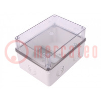Enclosure: junction box; X: 109mm; Y: 149mm; Z: 54mm; ABS; IP55