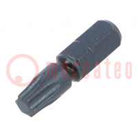 Screwdriver bit; Torx®; TX27; Overall len: 25mm