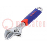 Wrench; adjustable; Tool material: chrome-vanadium steel; 160mm