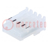 Plug; wire-board; female; PIN: 4; end connector; 2.54mm; IDC; 24AWG