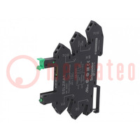 Socket; 1-phase; for DIN rail mounting; -40÷70°C; 78.6x6.2x101mm