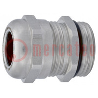 Cable gland; PG16; IP68; stainless steel; natural; HSK-INOX-Ex