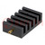 Heatsink: extruded; grilled; TO218,TO220,TO247,TO248,TO3P; black