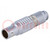 Connector: circular; 1B; plug; male; PIN: 7; soldering; for cable; 7A