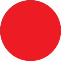 Folienetiketten - Rot, 7.5 cm, Polyethylen, Selbstklebend, Rund, Seton
