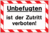 Hinweisschild - Unbefugten ist der Zutritt verboten!, Rot/Weiß, 15 x 25 cm