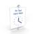 Ladentürschild, Text: nach Wahl, mit verstellbarer Uhranzeige, (BxH): 21 x 30 cm