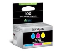 Lexmark Dreierpack Nr. 100 Rückgabe-Tintenpatronen Farbe (CMY)