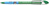 Kugelschreiber Slider Basic, Kappenmodell, XB, grün, Schaftfarbe: transparent