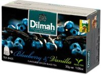 Herbata czarna aromatyzowana w torebkach Dilmah, jagoda i wanilia, 20 sztuk x 1.5g