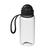 Artikelbild Drinking bottle "Junior", 400 ml incl. strap, transparent/black