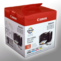 4 Canon Tinten 9182B010 PGI-1500XL BK C M Y 4-farbig