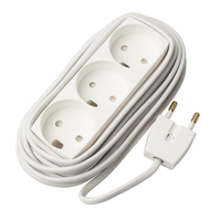 Microconnect GRUELU3H050 power extension 5 m 3 AC outlet(s) White