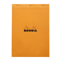 Rhodia N°18 bloc-notes A4 80 feuilles Orange
