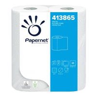 Papernet 413865 serviette en papier 48 feuilles 11,42 m Cellulose Blanc