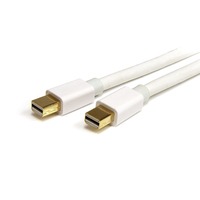 StarTech.com Cable de 1m Mini DisplayPort - Vídeo 4K x 2K Ultra HD - Cable Mini DisplayPort 1.2 - Cable para Monitor Mini DP a Mini DP - Macho - Blanco