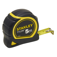 Stanley Tylon mérőszalag 5 M Akrilnitril-butadiénsztirol (ABS), Gumi Fekete, Sárga