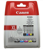 Canon PGI-570XL/CLI-571 PGBK tintapatron 5 db Eredeti Fekete, Cián, Magenta, Sárga