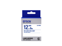 Epson Etikettenkassette LK-4WLN - Standard - blau auf weiß - 12mmx9m