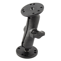 RAM Mounts Double Ball Mount with Composite Arm and Metal Round Plates