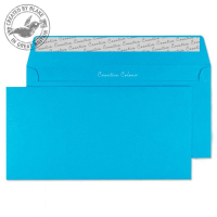Blake Creative Colour Caribbean Blue Peel and Seal Wallet DL+ 114x229mm 120gsm (Pack 500)