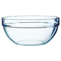Arcoroc 10019 Speiseschüssel Salatschüssel Rund Gehärtetes Glas Transparent