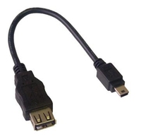 MCL USB-AF/MU5BC câble USB 0,2 m USB A Mini-USB B Noir
