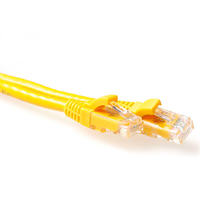 ACT CAT6A UTP (IB 2800) 0.5m netwerkkabel Geel 0,5 m