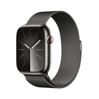Apple Watch Series 9 45 mm Digitális 396 x 484 pixelek Érintőképernyő 4G Grafit Wi-Fi GPS (műhold)