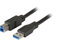 EFB Elektronik K5247SW.1,8 câble USB USB 3.2 Gen 1 (3.1 Gen 1) 1,8 m USB A USB B Noir