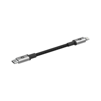 mophie 409903202 cable de conector Lightning 1 m Negro
