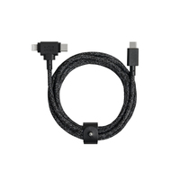 Native Union Belt Cable Duo USB-kabel 1,5 m USB C USB C/Lightning Zwart