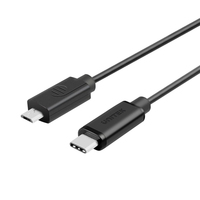 UNITEK Y-C473BK cable USB 1 m USB 2.0 USB C Micro-USB B Negro