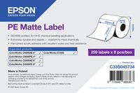 Epson PE Matte Label - Die-Cut Roll: 105mm x 210mm, 259 labels
