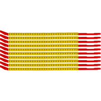 Brady SCNG-10-8 znacznik kablowy Czarny, Żółty Nylon 300 szt.