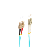 shiverpeaks BS77951/3 Glasvezel kabel 1 m LC SC OM3 Aqua-kleur