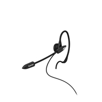 Hama 00201156 fejhallgató és headset Fülre akasztható Fekete, Ezüst
