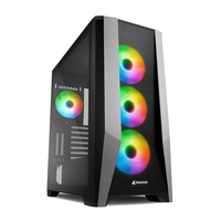 Sharkoon TG7M RGB Computer-Gehäuse Desktop Schwarz 500 W