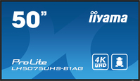 iiyama LH5075UHS-B1AG beeldkrant Digitale signage flatscreen 125,7 cm (49.5") LCD Wifi 500 cd/m² 4K Ultra HD Zwart Type processor Android 11 24/7