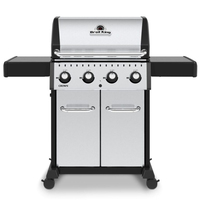 Broil King Crown S420 Grill Kochstation Gas Schwarz, Silber 11400 W