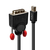 Lindy 41951 adaptador de cable de vídeo 1 m Mini DisplayPort DVI-D Negro