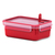 EMSA 517773 boîte hermétique alimentaire 1 L Rouge, Transparent 1 pièce(s)
