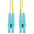 Tripp Lite N820-03M-OM5 100G Duplex Multimode 50/125 OM5 LSZH Fiber Optic Cable (LC/LC), Lime Green, 3 m