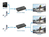 Manhattan HDMI Switch 2-Port, 8K@60Hz, Bi-Directional, Black, Displays output from x1 HDMI source to x2 HD displays (same output to both displays) or Connects x2 HDMI sources to...