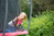 HUDORA Fantastic Trampolin 400V Outdoor Rund Ohne Federn Trampolin über der Erde