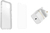 OtterBox Symmetry Clear + Alpha Glass Anti-Microbial + UK USB-C Wall Charger 20W telefontok 15,5 cm (6.1") Borító Átlátszó